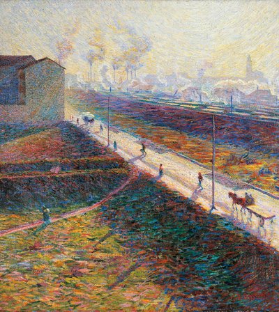 Aamu, Umberto Boccioni (1882-1916), öljy kankaalle, 60x55 cm tekijältä Umberto Boccioni