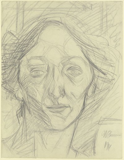 Naisen pää tekijältä Umberto Boccioni