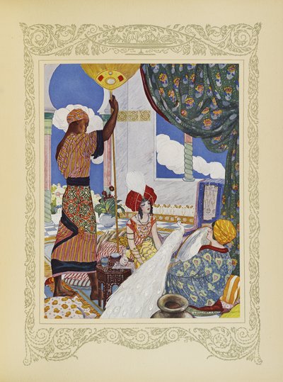 Kuvitus teoksesta "Contes du Temps Jadis" tai "Tales from Times Past", s.82 tekijältä Umberto Brunelleschi