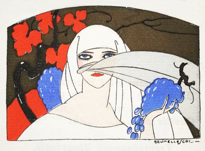 Song of Denderan (pochoor print) tekijältä Umberto Brunelleschi