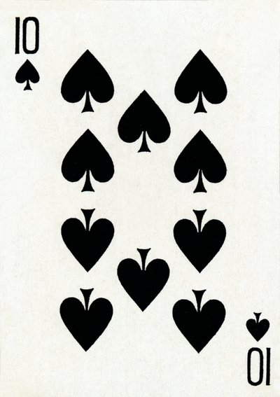 10 of Spades Goodall & Son Ltd.:n pelikorttipakasta, 1940 tekijältä Unbekannt