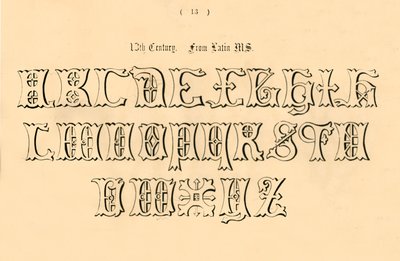 13. vuosisadalla. Latinalaisesta MS.:stä, 1862 tekijältä Unbekannt
