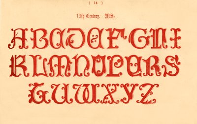 13. vuosisadalla. MS., 1862 tekijältä Unbekannt