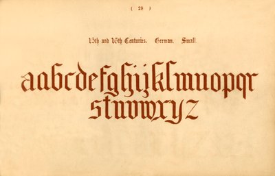 1400- ja 1600-luvuilla. Saksan kieli. Pieni, 1862 tekijältä Unbekannt