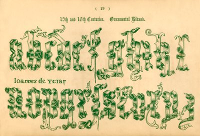 1400- ja 1600-luvuilla. Koristenauha, 1862 tekijältä Unbekannt
