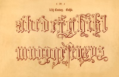 16. vuosisata. Gootti, 1862 tekijältä Unbekannt