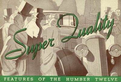 1934 Humber Twelve -myyntiesite. tekijältä Unbekannt