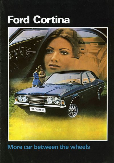 1972 Ford Cortina Mk3 myyntiesitteen kansi. tekijältä Unbekannt