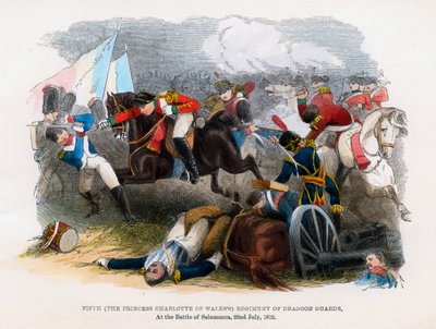 5. Dragoon Guards -rykmentti, Salamancan taistelu, 22. heinäkuuta 1812 tekijältä Unbekannt