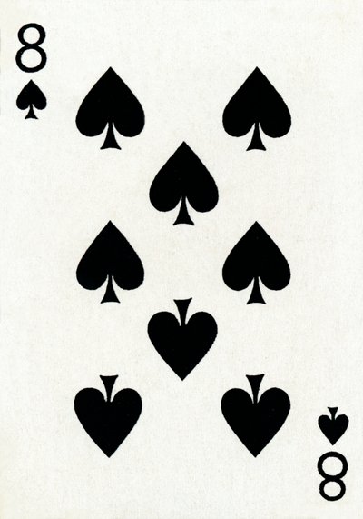 8 of Spades Goodall & Son Ltd:n pelikorttipakasta, vuodelta 1940 tekijältä Unbekannt