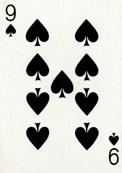 9 of Spades Goodall & Son Ltd.:n pelikorttipakasta, 1940 tekijältä Unbekannt