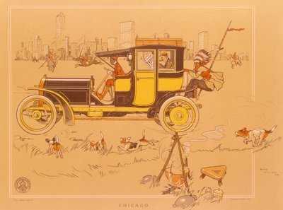 Berliet-auto Chicagossa, Amerikassa tekijältä Unbekannt