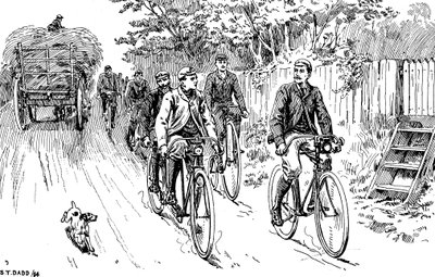 Brittiläinen pyöräilyseura maaretkelle, 1895 tekijältä Unbekannt