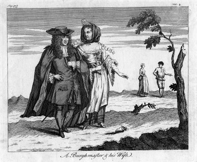 Burghester ja hänen vaimonsa, 1700-luku tekijältä Unbekannt