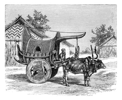Burmalainen vaunu, Burma Myanmar, 1895 tekijältä Unbekannt