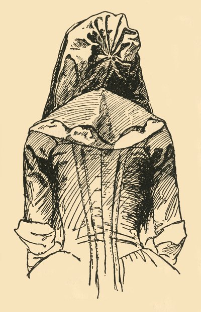 Camlet-huppu, otettu alkuperäisestä vaatekappaleesta, c1702, 1937. tekijältä Unbekannt