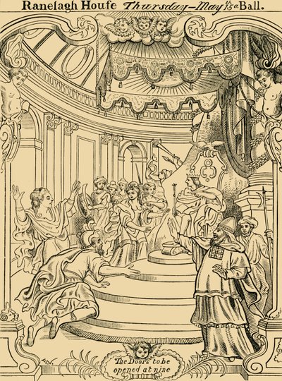 Kutsukortti Ranelaghiin, c1876. tekijältä Unbekannt