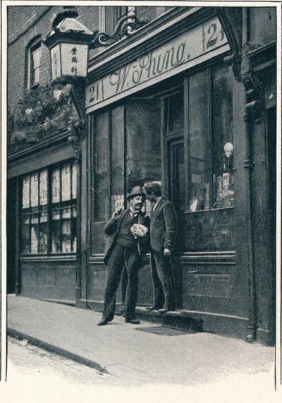 Kiinalainen kauppa, Limehouse, Lontoo, c1900 1901 tekijältä Unbekannt