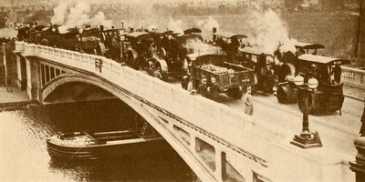 Betonisilta Thamesin poikki Cavershamissa, vuodelta 1930. tekijältä Unbekannt