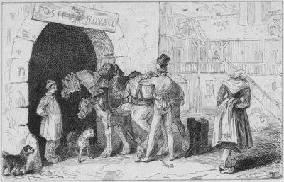 Ranskalainen postitalo, 1700-luvun loppu - 1800-luvun alku. tekijältä Unbekannt