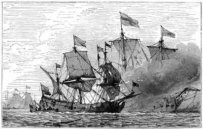 Ranskalainen brûlot-palolaiva, 1700-luku, 1898 tekijältä Unbekannt