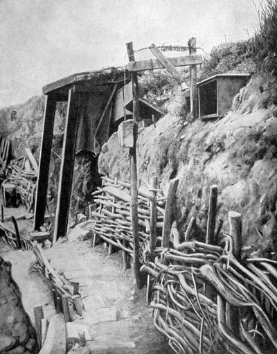 Ranskalainen juoksuhauta, ensimmäinen maailmansota, 1915 tekijältä Unbekannt