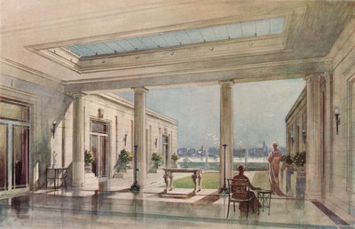 Talo Grosvenor Roadilla, Westminster Thames Embankmentissa. G. & A. Gilbert Scott, Arkkitehdit, c19 tekijältä Unbekannt