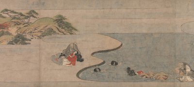 Pitkä tarina syysyöhön Aki no yo nagamonogatari, ca. 1400. tekijältä Unbekannt