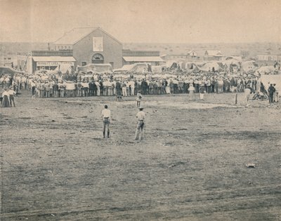 Joukkokokous Bulawayossa, c1900. tekijältä Unbekannt