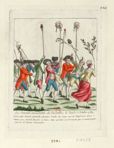 Ikimuistoinen päivä Versaillesissa, 1789, 1789. tekijältä Unbekannt