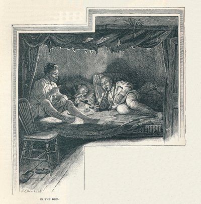 Yö oopiumiluolassa, 1891 tekijältä Unbekannt