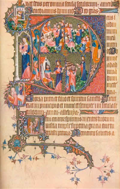 Sivu Egerton Bohunin psalteritunnilta, 1370, 1937 tekijältä Unbekannt