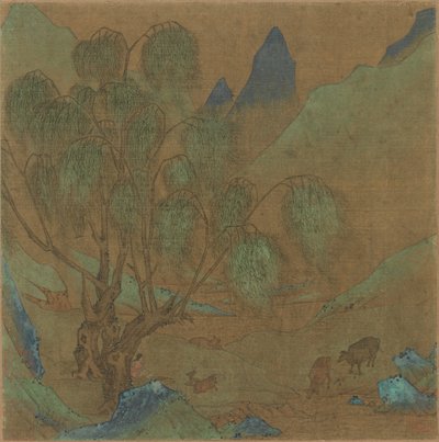Pastoraalinen kohtaus, 1271-1368. tekijältä Unbekannt