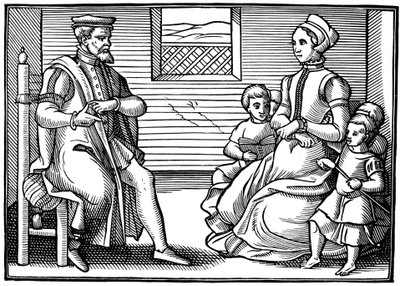 Puritaaninen perhe, 1563 tekijältä Unbekannt