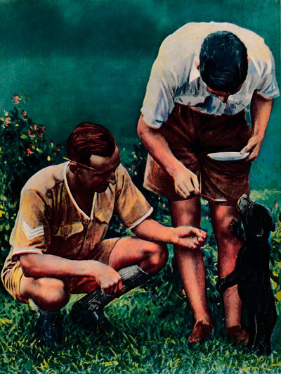 RAF:n Singaporen maskotti, 1940 tekijältä Unbekannt