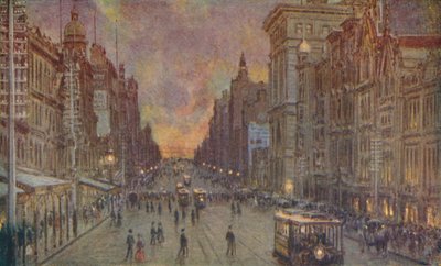 Street Melbournessa, 1924 tekijältä Unbekannt