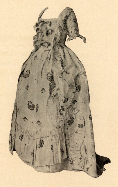 Watteau sacque, rouva William Westin hääasu, 1752, 1937 tekijältä Unbekannt