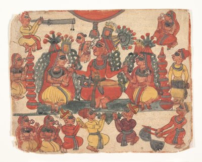Hääkohtaus, 1700-luvun puoliväli. tekijältä Unbekannt