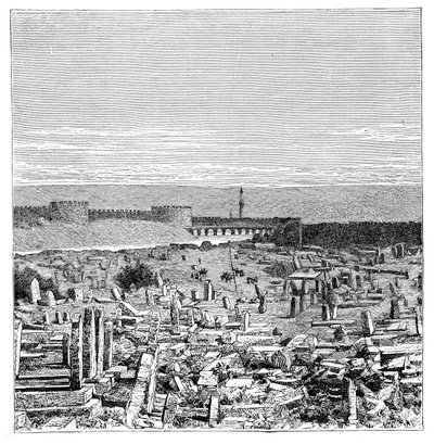 Silta Tigris-joen yli, Diyarbakir, Turkki, 1895 tekijältä Unbekannt