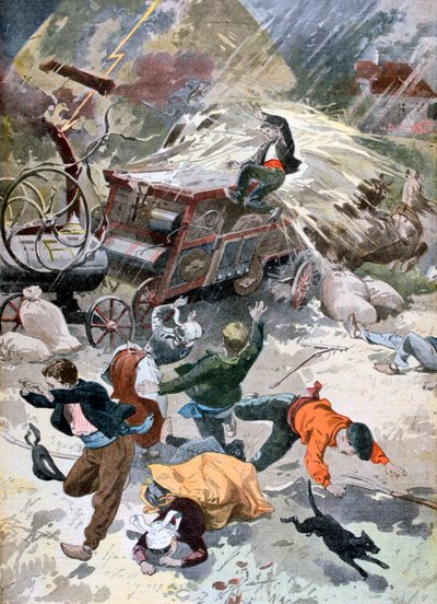 Maatalouskone, johon salama iski, 1902 tekijältä Unbekannt