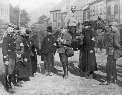 Ryhmä sotilaspappeja, ensimmäinen maailmansota, 1914 tekijältä Unbekannt