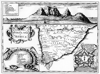 Etelä-Afrikan Hyväntoivon niemen kartta, 1719 1931 tekijältä Unbekannt