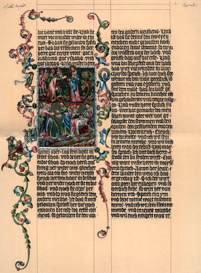 Sivu Wenzelin Raamatusta, c1400, 1903 tekijältä Unbekannt