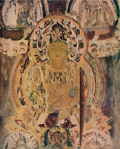Maalaus Pagodin ydinpilarissa Daigojin luostarissa, 1200-luvulla tekijältä Unbekannt