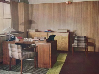 Gordon Russell Ltd., Broadway Worcs ja Lontoo, 1935 suunnittelema ja toteuttama yksityinen toimisto tekijältä Unbekannt