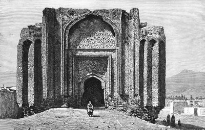 Raunioitunut 1300-luvun moskeija, Hamadan, Iran, 1895 tekijältä Unbekannt