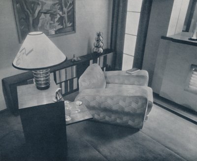 Pieni huone, jonka on suunnitellut ja sisustanut Michael Dawn, Bedford, Englanti, 1935 tekijältä Unbekannt