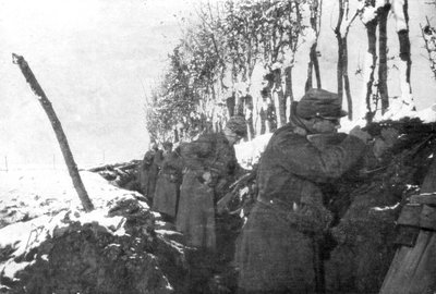 Kaivaus täynnä reservijalkaväkeä, Pas-de-Calais, Ranska, talvi, 1915 tekijältä Unbekannt