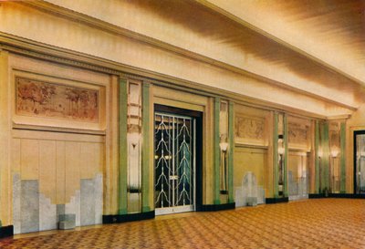 Näkymä Claridges-hotellin uudesta juhlasalista, jonka on suunnitellut Oswald P. Milne, 1933 tekijältä Unbekannt
