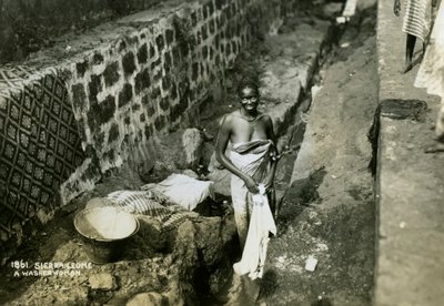 Pesukone, Sierra Leone, 1900-luku tekijältä Unbekannt